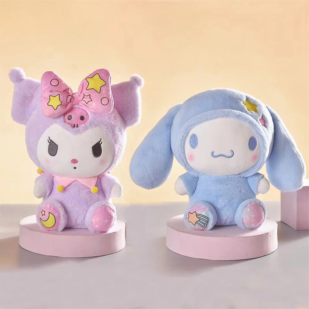 

Подушка SanrioCartoon Kawali Kuromi KT My Melody Cinnamoroll, плюшевые игрушки, мягкие набивные куклы для детей, подарки на день рождения и Рождество, 20 см