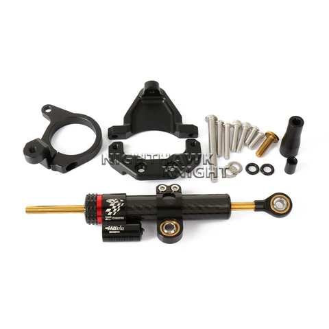 Новый комплект кронштейнов демпфера SRK800RR для QJMOTOR SRK 800RR, аксессуары для мотоциклов, алюминиевый стабилизатор с ЧПУ, кронштейн демпфера рулевого управления
