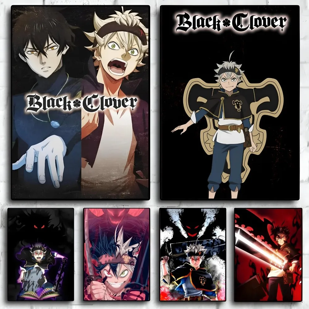 1 Шт. B-black C-clover Аниме Наклейка На Стену Самоклеящаяся Водостойкая Бумажная Для