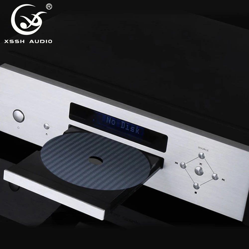 Фото Ультратонкая подушка для CD-дисков, HIFI коврик из углеродного волокна с регулировкой тона, поглощением электромагнитных волн, CFRP, CD, DVD, аксесс... №3