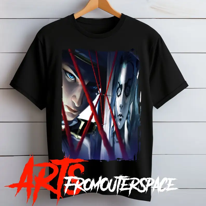 Unisex Gaming shirt Caitlyn / Softstyle Tshirt Anime Arcane |