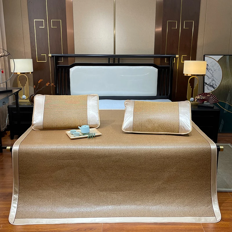 

Летний охлаждающий коврик для кровати из искусственного ротанга