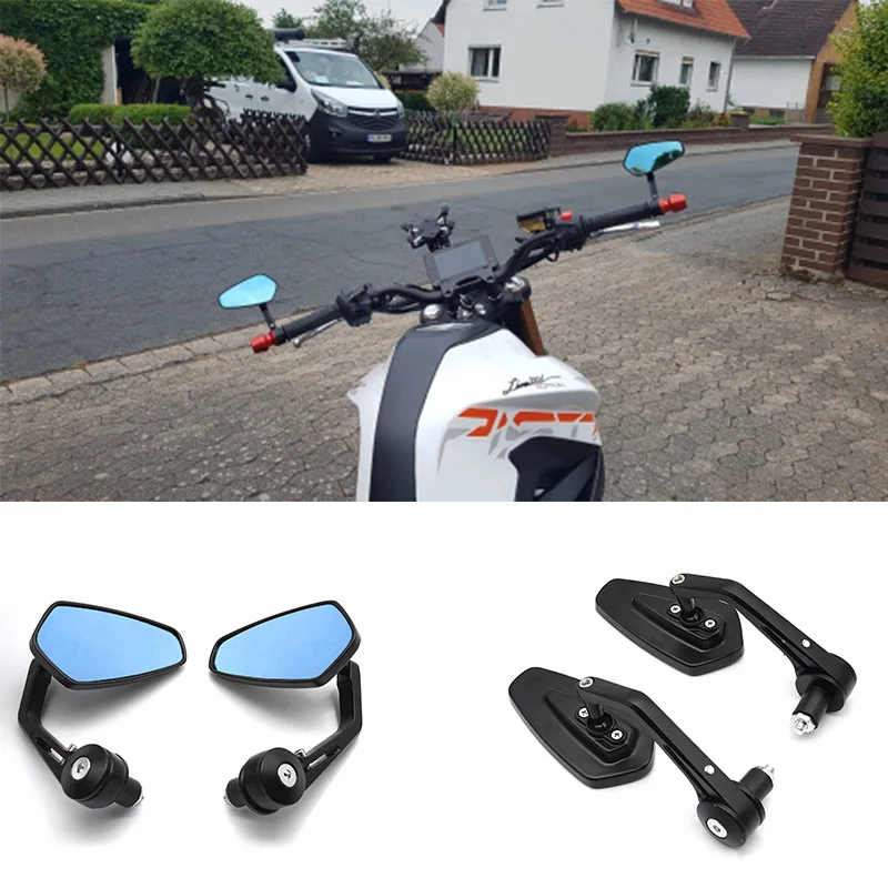 

For BMW Ducati Aprilia Victory Kawasaki Motorcycle Rearview Mirror Accessories Aluminum Alloy 7/8" 22mm Rod End Side Mirror