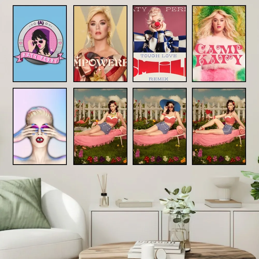 Постер певица к-Кэти п-Перри принты наклейки на стену картина для спальни