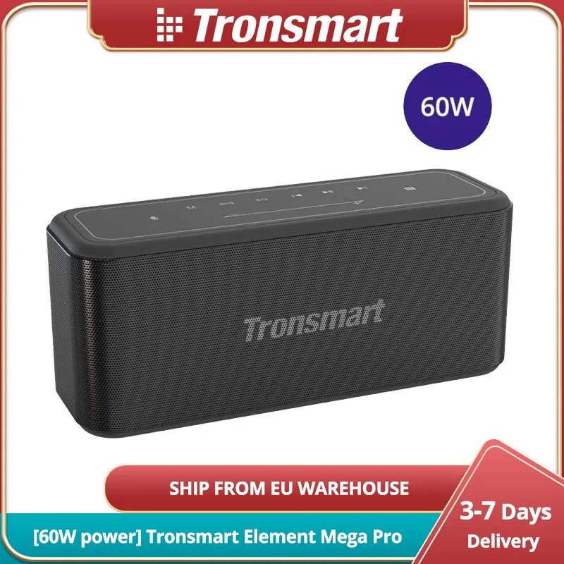Bluetooth-Колонка Tronsmart Mega Pro 60 Вт IPX5 с улучшенными басами |