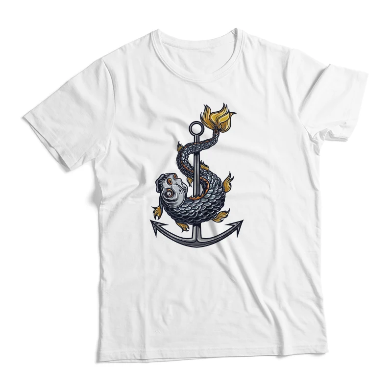 

Sea monster Classic graphic t shirts Men short sleeve t-shirts Tees Tops Harajuku Streetwear Summer Men's clothing