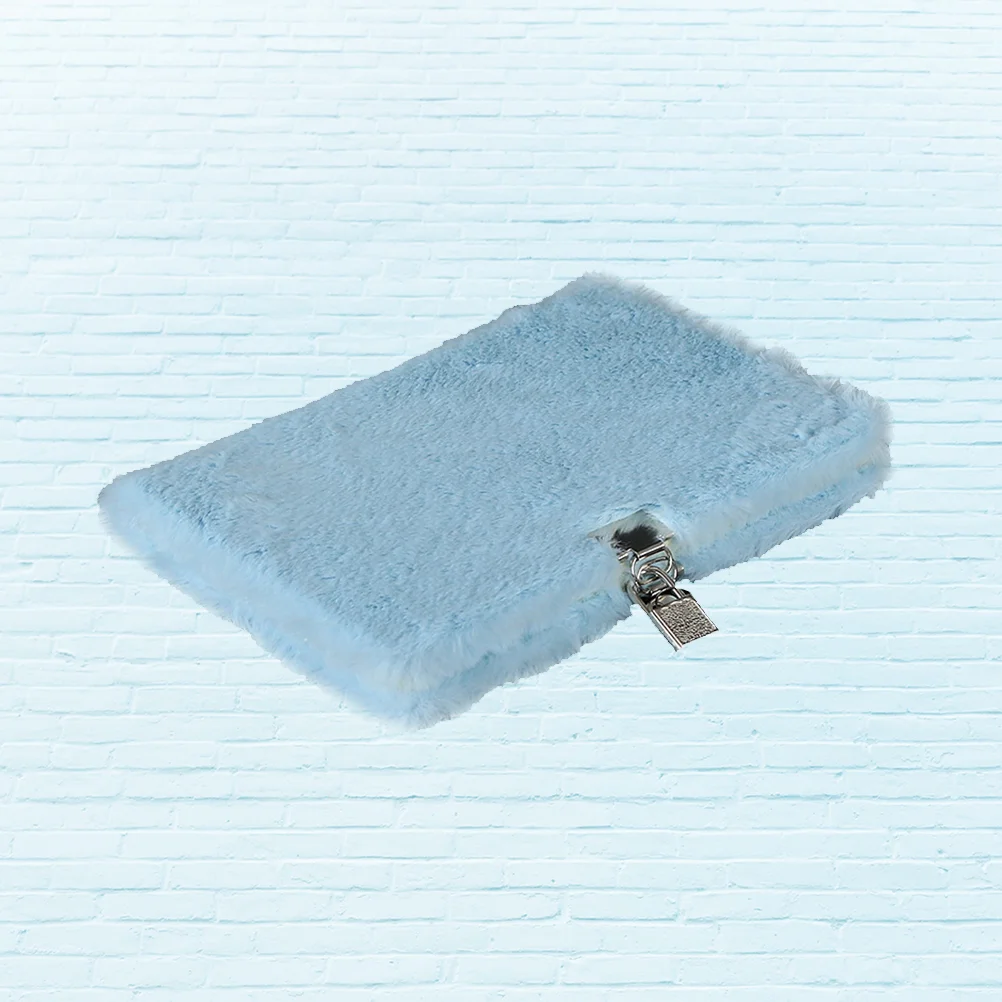 

Fashion A5 Plush Notebook Creative and Lovely Notebook Planner Organizer Diary Notebook(Sky-blue)