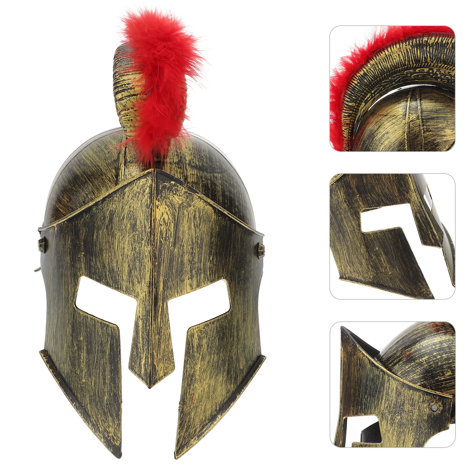 

Kids Mask Warrior Hat Plastic Knight Decorative Costume Party Prop Unique Cap Pvc Material Sparta Child