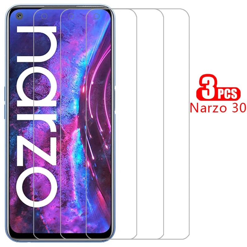 Защитное закаленное стекло для realme narzo 30 pro 5g 30a, защита экрана на narzo30 narzo30a a30 30pro, пленка realmi reame relme