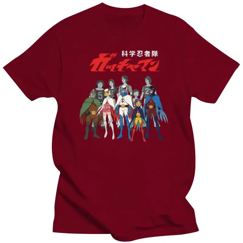 Мужская футболка с принтом альтер эго Gatchaman (черная) Битва за планеты