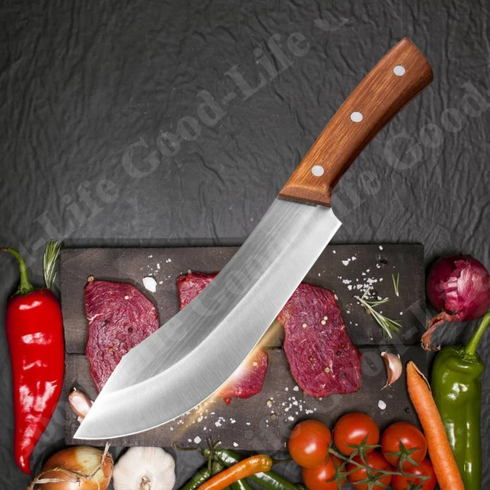 

7.5 Inch Chef Knife Stainless Steel Kitchen Knife Hand Forged Meat Cleaver Butcher Knives Vegetable Cleaver Fish Fillet Knives