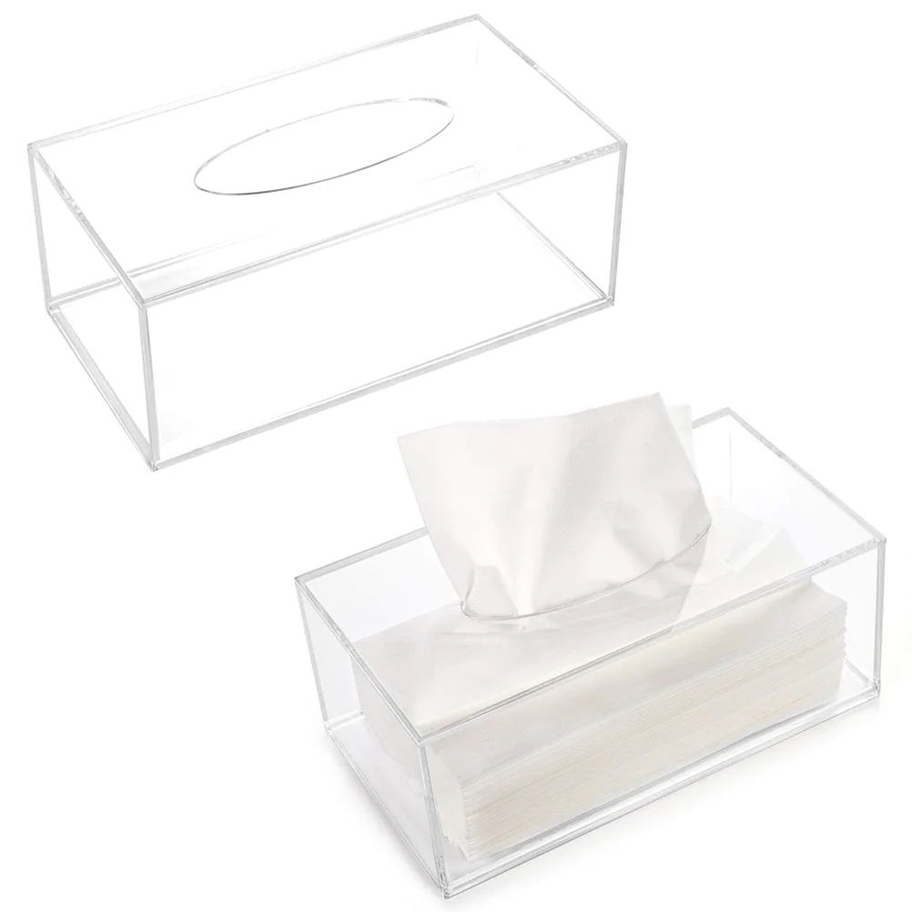 

1PC Facial Tissue Box Tissue Box Cover Tissue Storage Box Napkin Basket Tissue Box Holder Napkin Box for Car