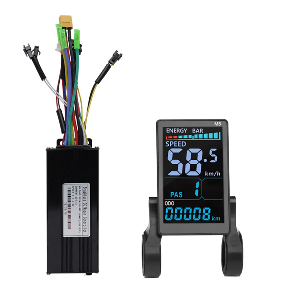 Фото Комплект контроллера синусоидального тока (три режима) M5 LCD Display 17A 22A 26A 30A 35A для электровелосипедов и электросамокатов 24В 36В 48В 250Вт-1500Вт №3