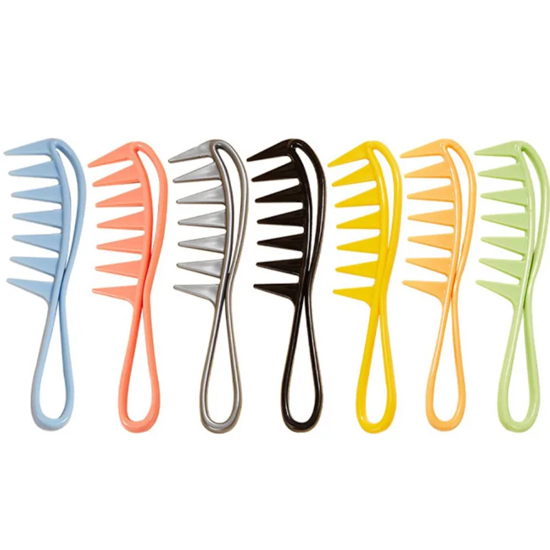 

Wide Tooth Shark Plastic Comb Detangler Curly Hair Salon Hairdressing Comb Massage For Hair Styling Tool for Curly Hair