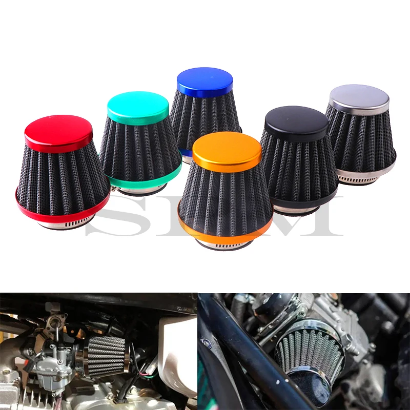 

Motorcycle 35mm 38mm 42mm 45mm 48mm Mushroom Head Air Filter Cleaner Intake Pipe Modified Scooter Pit Dirt Bike ATV Universal