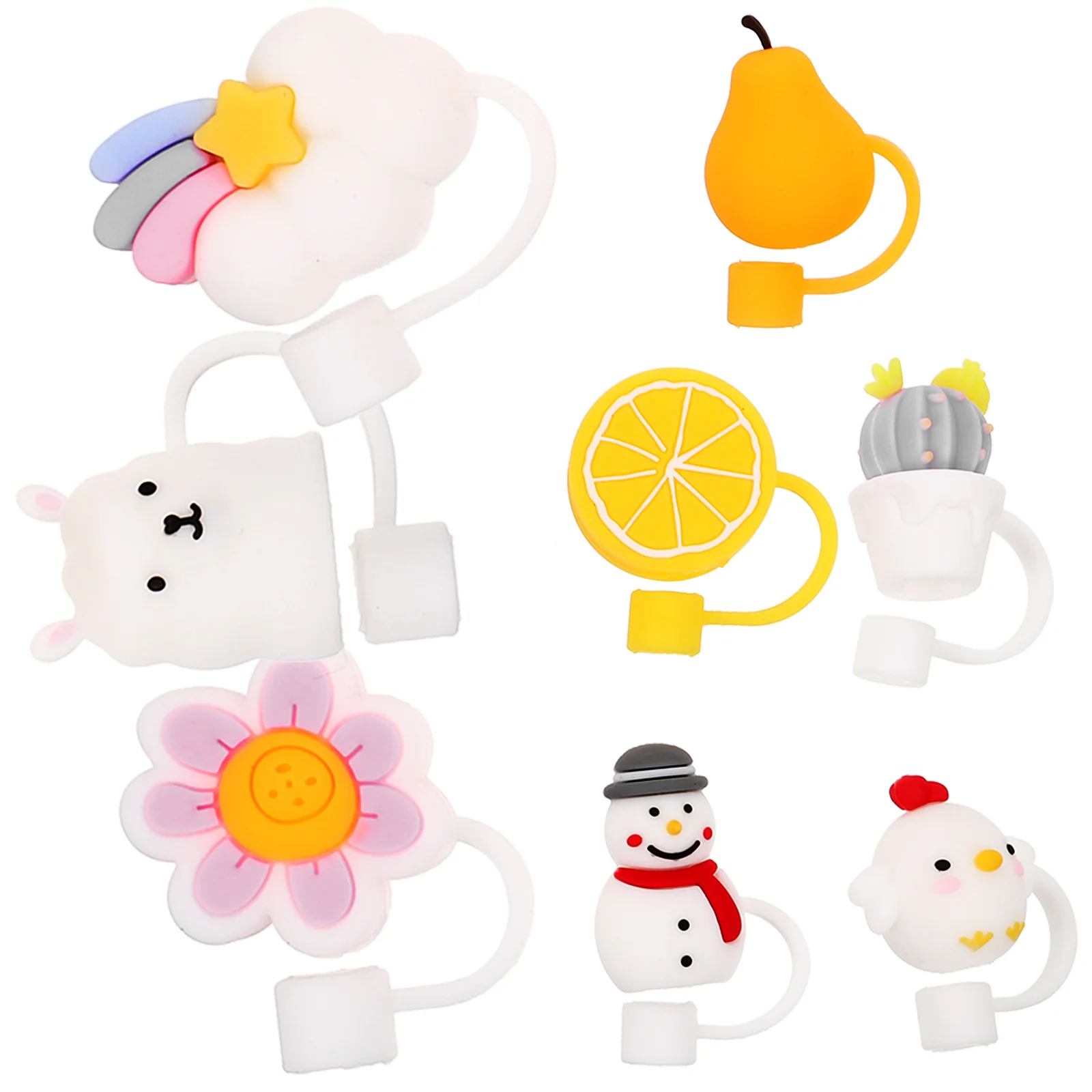 

Straw Dust Plug Covers Reusable Straws Caps Cute Silicone Lid Stopper Lids Toppers Sombrero Vaquero Para Hombre