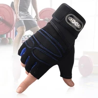 shockproof mtb cycling gloves breathable fitness gym gloves men anti slip heavyweight training gloves outdoor cycling equipment