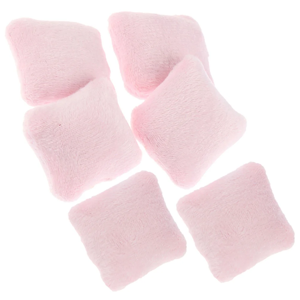 6 шт. аксессуары для кукольного домика декоративная модель подушки миниатюрный