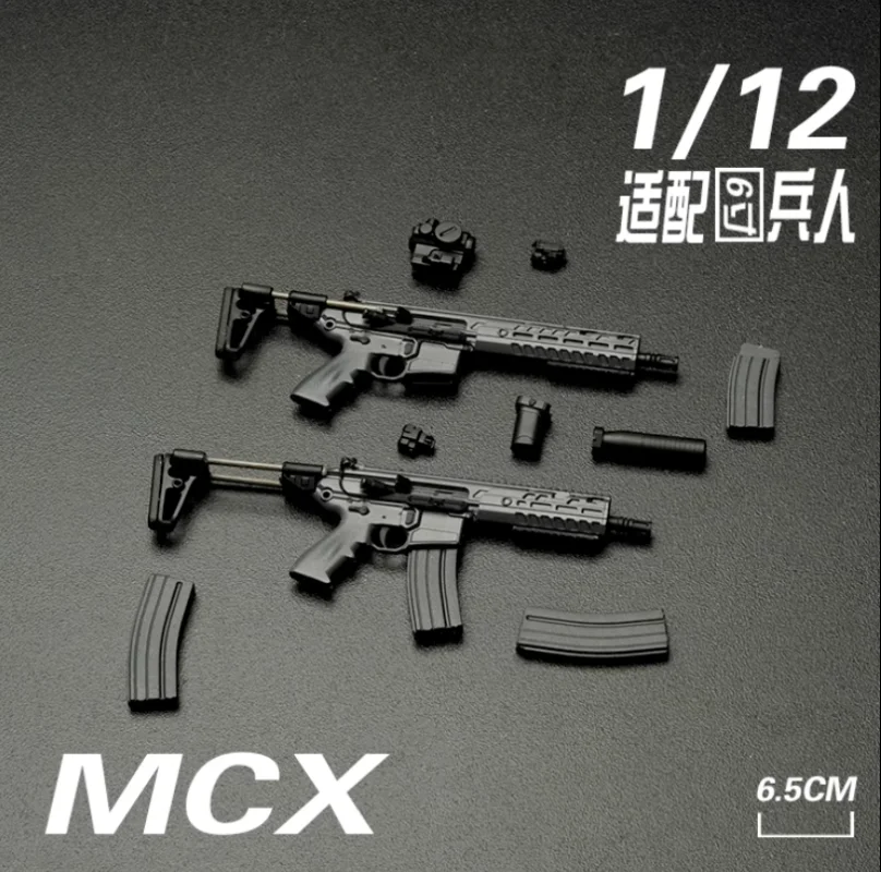 

【2 pc】1/12 Male Soldier Special Forces Gun Model for 6'' Mezco Notaman GW