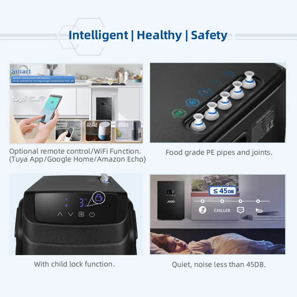 Классический кухонный кран из нержавеющей стали с мгновенным охлаждением и