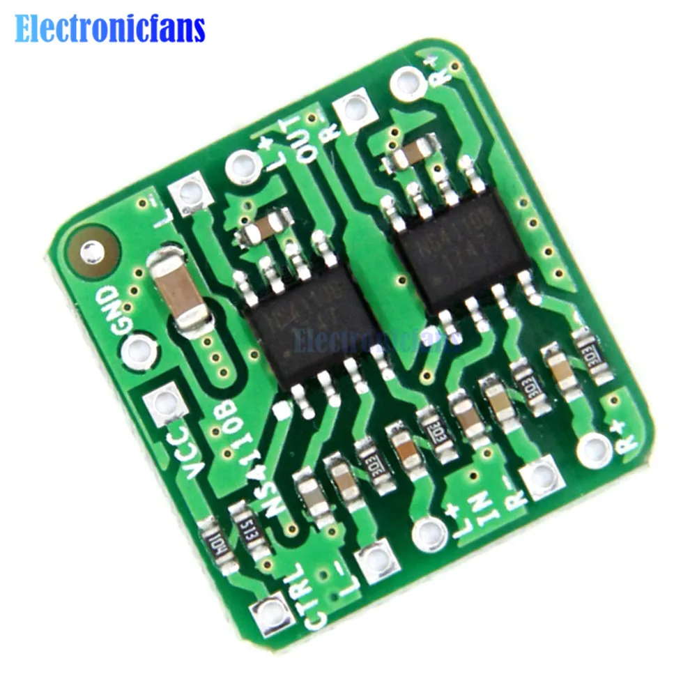 

Differential Power Amplifier Board 2x18W Digital Class D/AB Audio Power Amplifier NS4110B 7W 10W 18W Overheating Protection