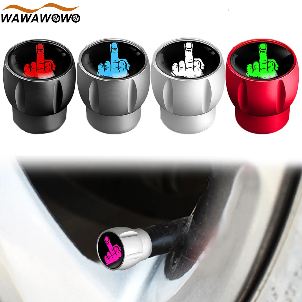 

4Pcs/Set Tire Valve Stem Caps Aluminum Set Corrosion Resistant Universal Stem Covers for Cars Trucks Motorcycles SUVs Bikes