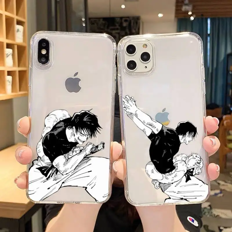 Чехол для телефона Toji Fushiguro juютсу Kaisen для iPhone 11 12 Mini 13 14 Pro XS Max X 8 7 6s Plus SE XR, прозрачный чехол