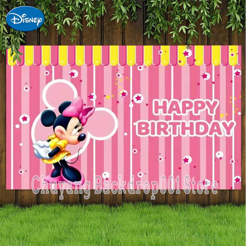 

Виниловый фон для фотосъемки с изображением Микки и Минни Маус