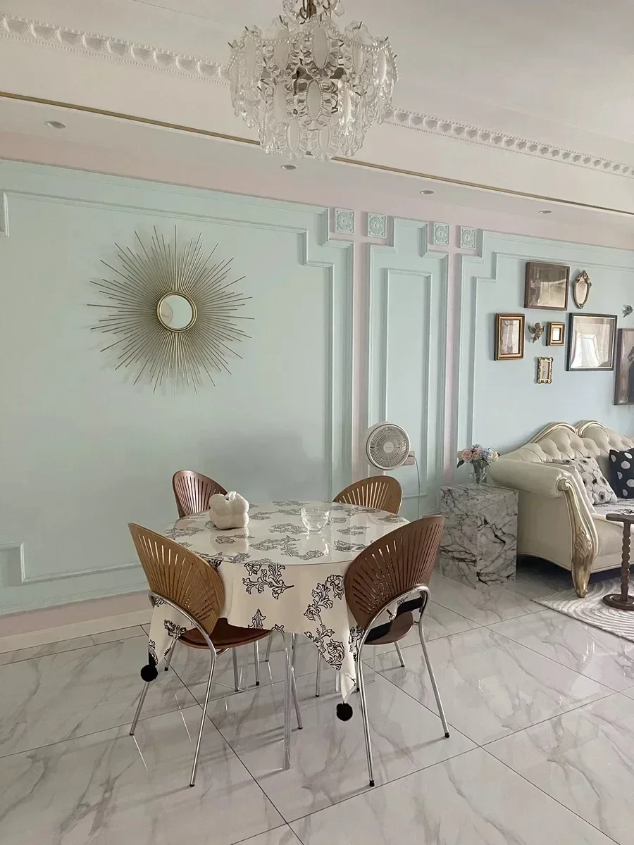 Nappe de Table Rectangulaire Épaisse Couleur Pure Ensemble en Tissu