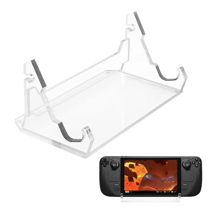 

Universal Portable Desktop Stand Base Acrylic Organizer For Steam Deck Game Console Holder Cell Phone Support Bracket Accessory