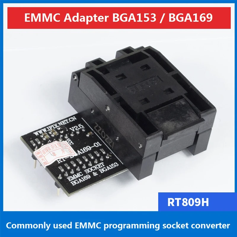 Cena Adapter EMMC BGA153 BGA169 Gniazdo Do Wypalania RT-BGA169-01 Gniazdo V2.5 5 Sztuk Matryca Do RT809H Uniwersalny Programator TV Mobile Car