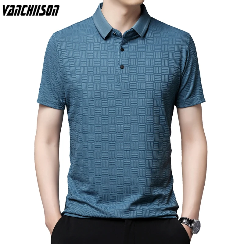 

Мужская рубашка-поло из полиэстера, с коротким рукавом