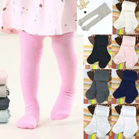 0 24m cute baby girls solid tight newborn pantyhose kids warm tights for baby stockings warm spring autumn