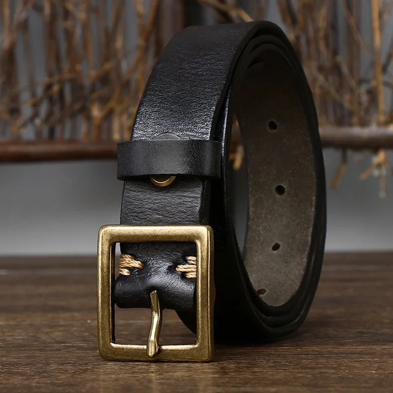 Женский ремень из 100% натуральной воловьей кожи шириной 2 8 см