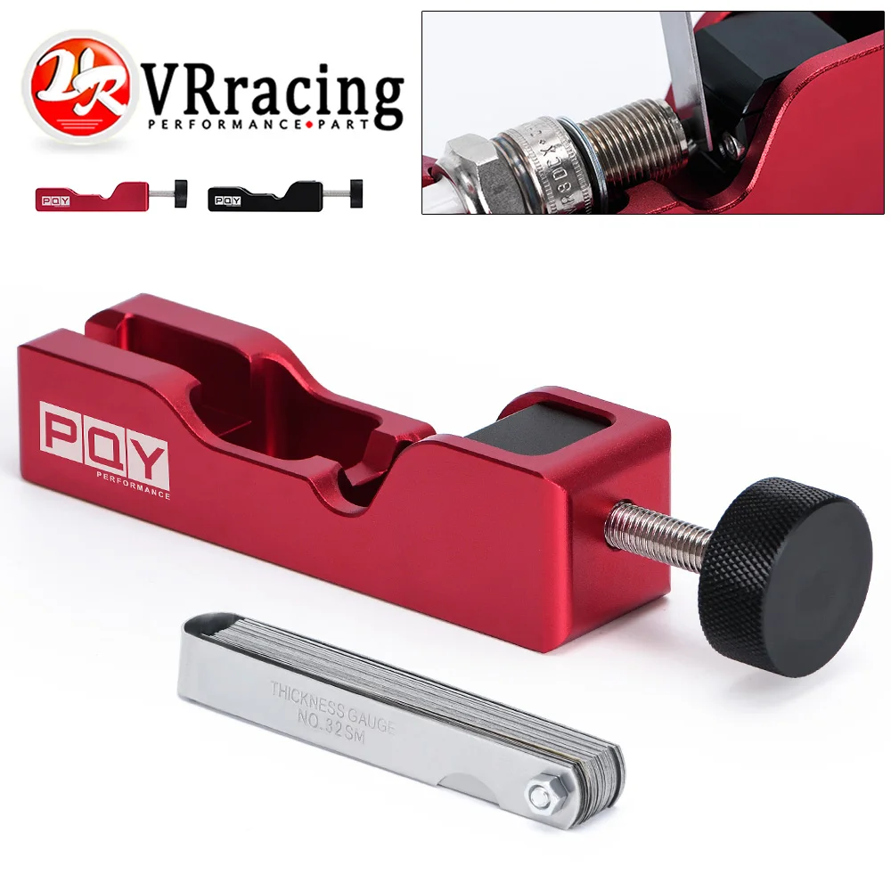 Инструмент для зазора свечи зажигания сжимания электродов 10 мм 12 мм 14 мм 16 мм высокомощный комплект с датчиком давления 32 лезвия 0,04-0,88 мм