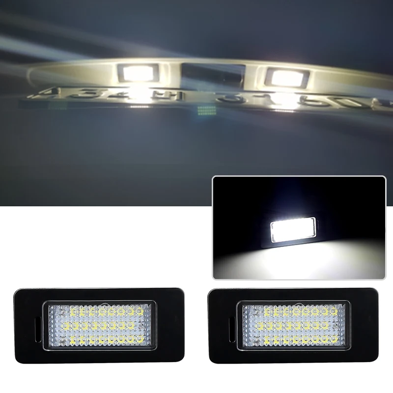 

2 шт. CANbus для SKODA Rapid Yeti Octavia 3 Superb B6 Fabia для Audi A1 A3 A4 A5 A6 A7 светодиодная лампа освещения номерного знака