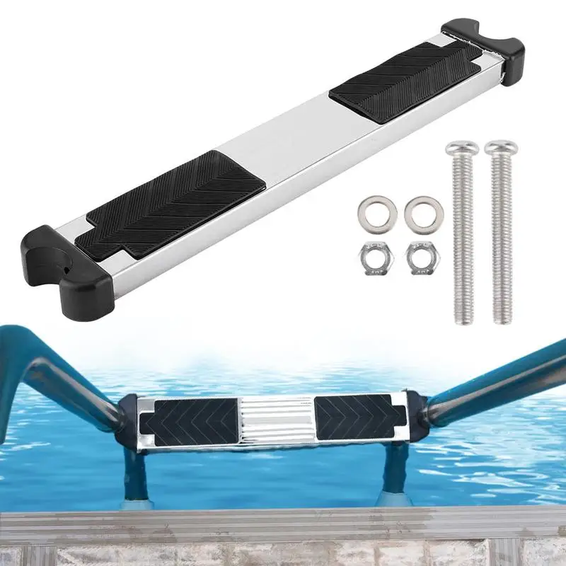 

Pool Ladder Rung Stainless Steel Ladder Step With Non-slip Rubber Pad For Above Ground Underground Pools Accessories