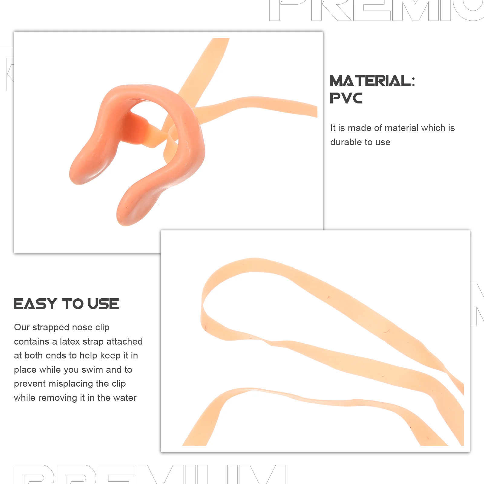 Зажим для носа плавания VORCOOL со шнурком удобные латексные заглушки детей и