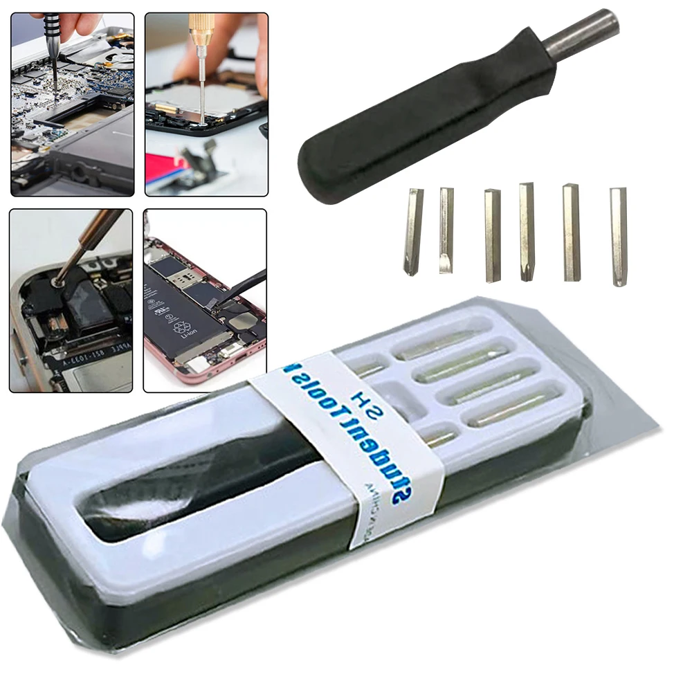 

6 In 1 Screwdriver Set Precision Magnetic Screw Driver Bits Mini Tool Case Dismountable For Smart Home PC Phone Repair Tools