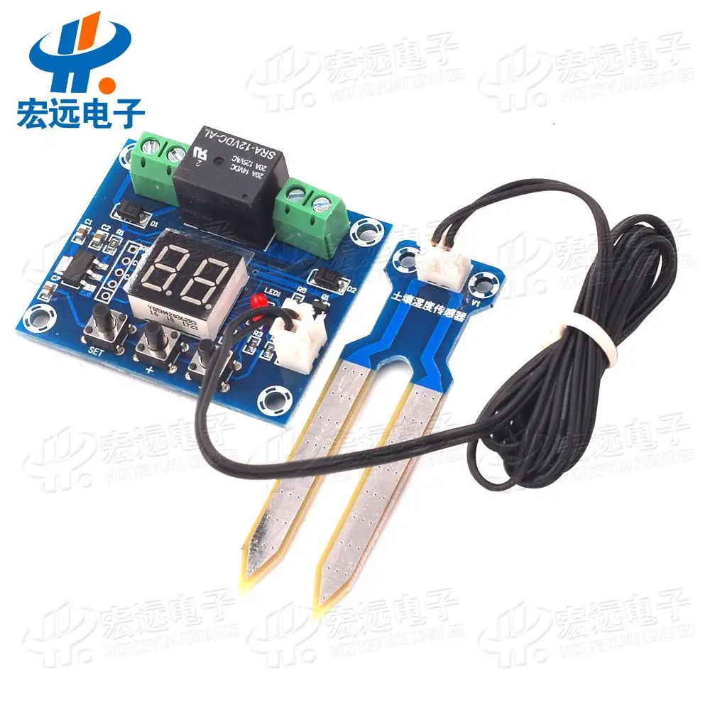 

Soil moisture controller module digital display precise flower pot digital display automatic watering XH-M214