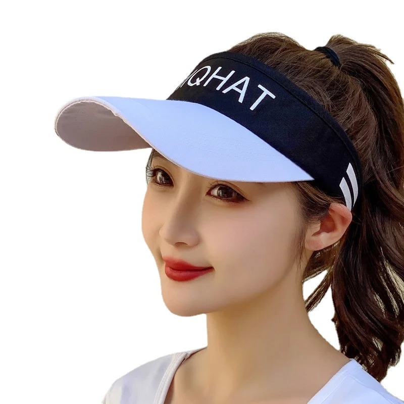 

Fashion Printed Wide Brim Top Empty Sun Hats for Women Men Unisex Summer Outdoor Sport Visor Caps Sun Protection Golf Tennis Hat