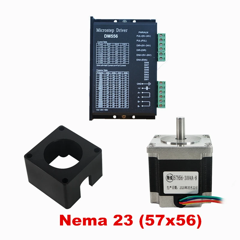 

Драйвер DM556/DM542, шаговый двигатель nema 23, основа двигателя 57 мм для рамы с ЧПУ «сделай сам»