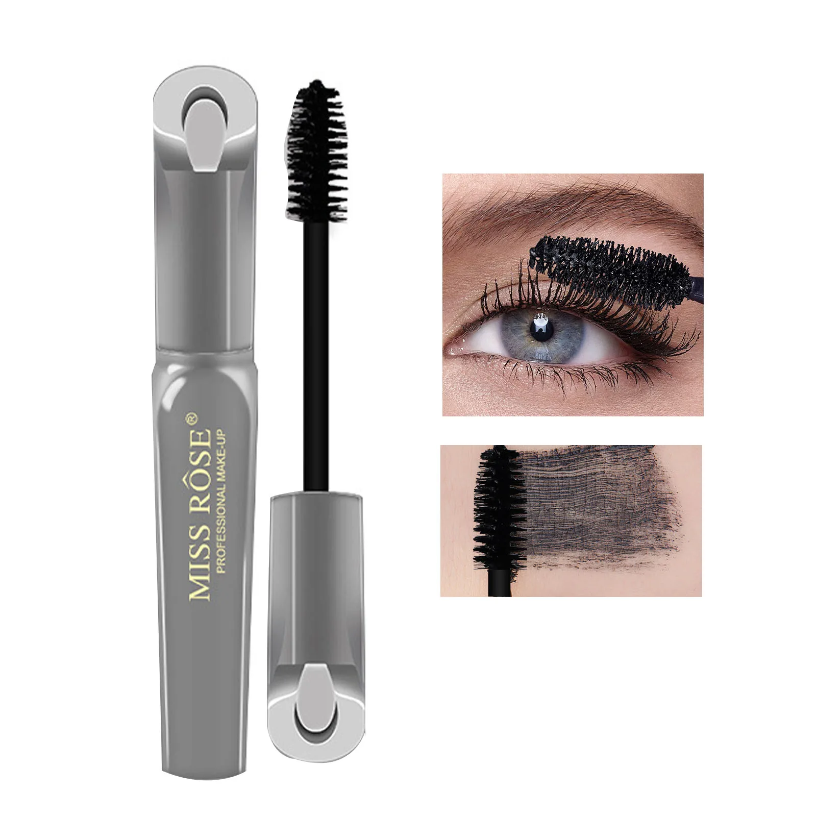 

4D Silk Fiber Lashes Mascara Waterproof Mascara Black Volume And Length Lengthening Volumizing Waterproof And Smudge-proof