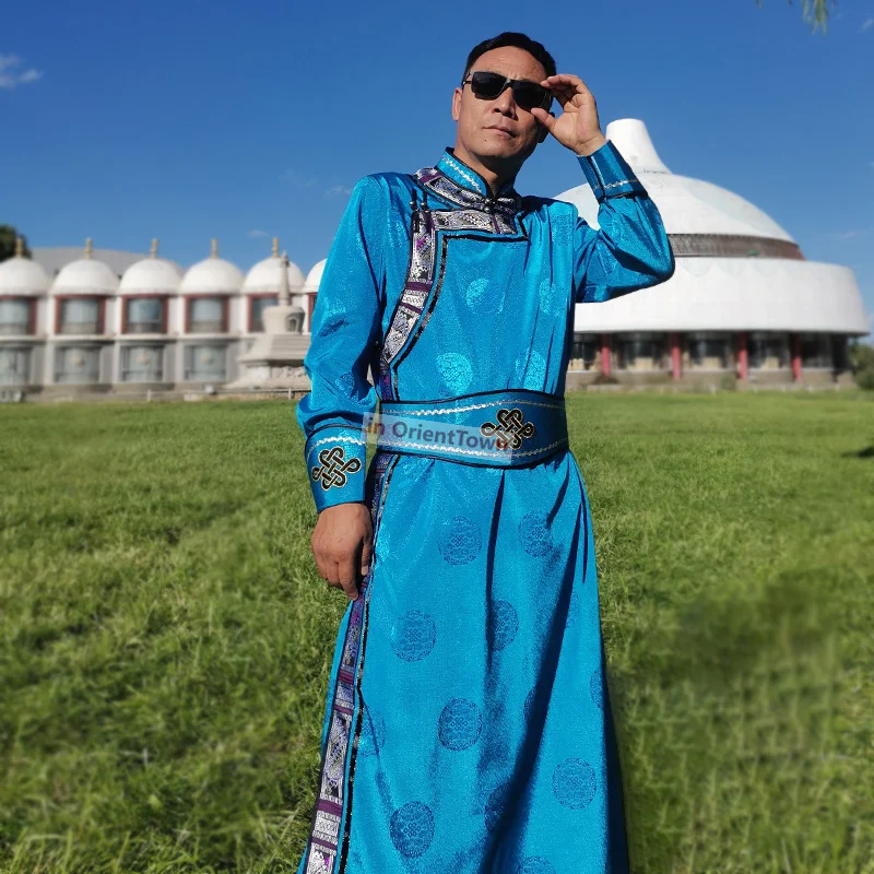 Осенне-зимняя монгольская Этническая Повседневная одежда мужской традиционный