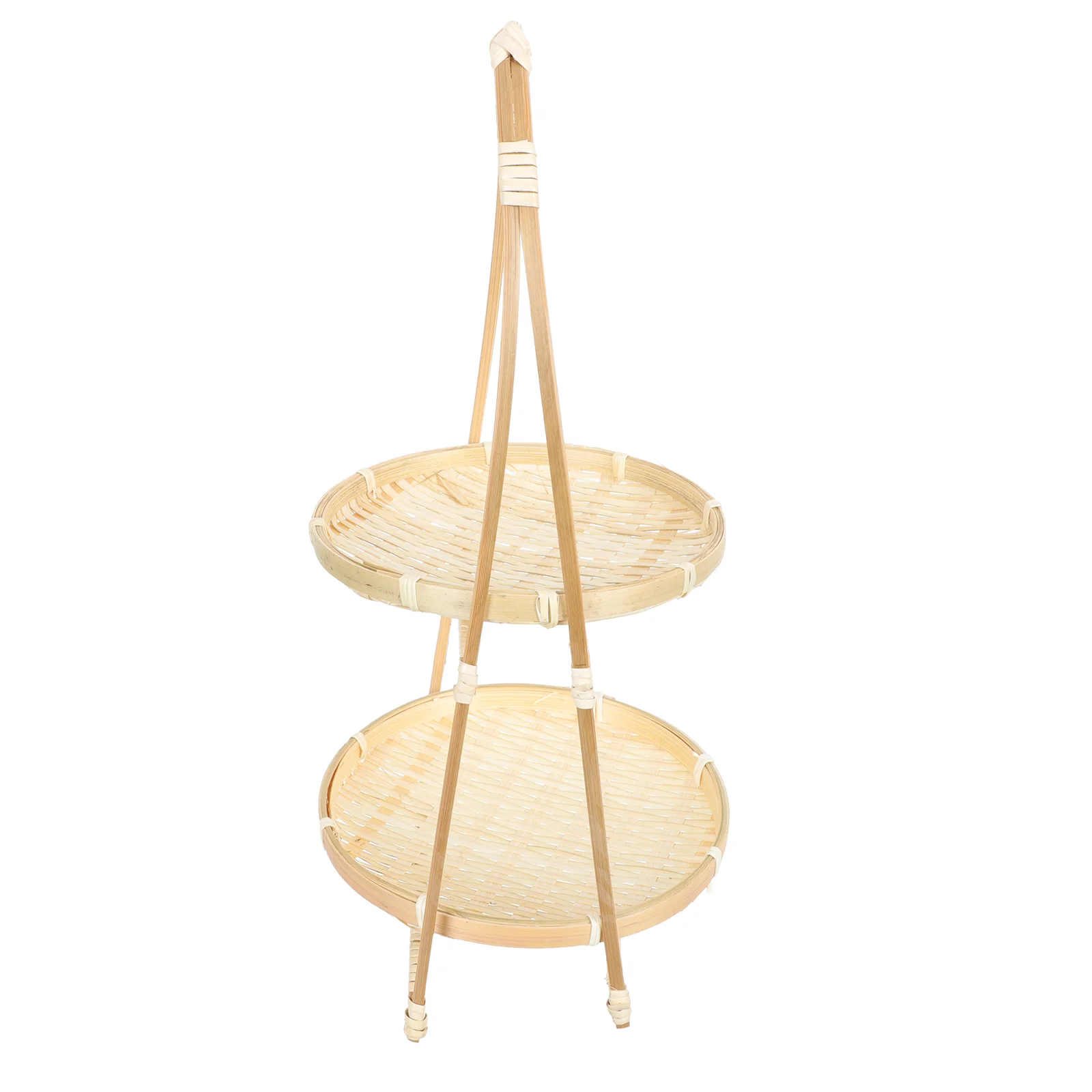 

1Pc Portable Snack Fruits Dessert Basket Home Decorative Woven Food Container