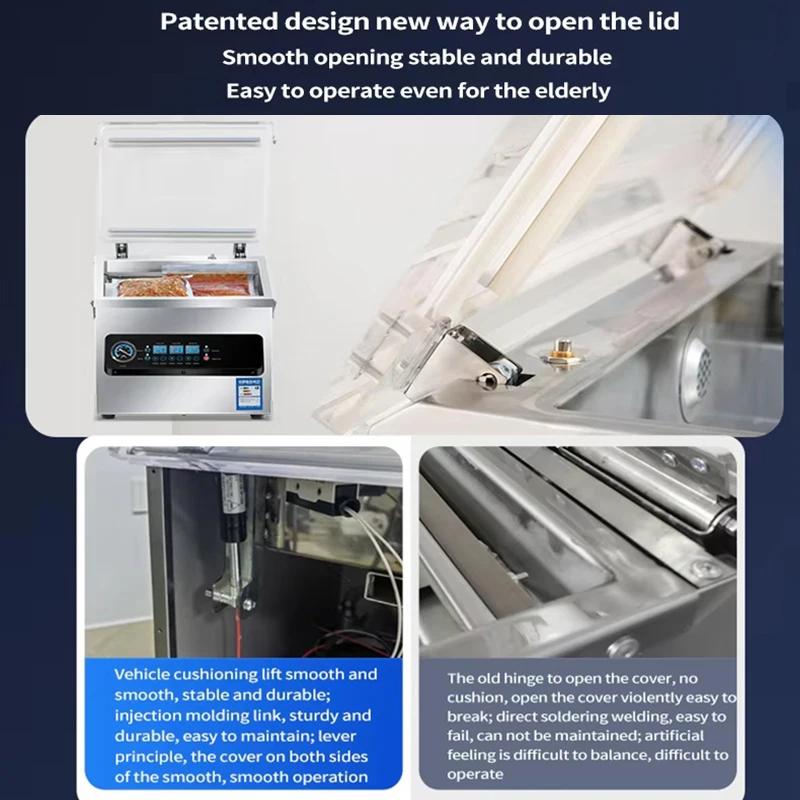 Вакуумный упаковщик пищевых продуктов с двойной камерой