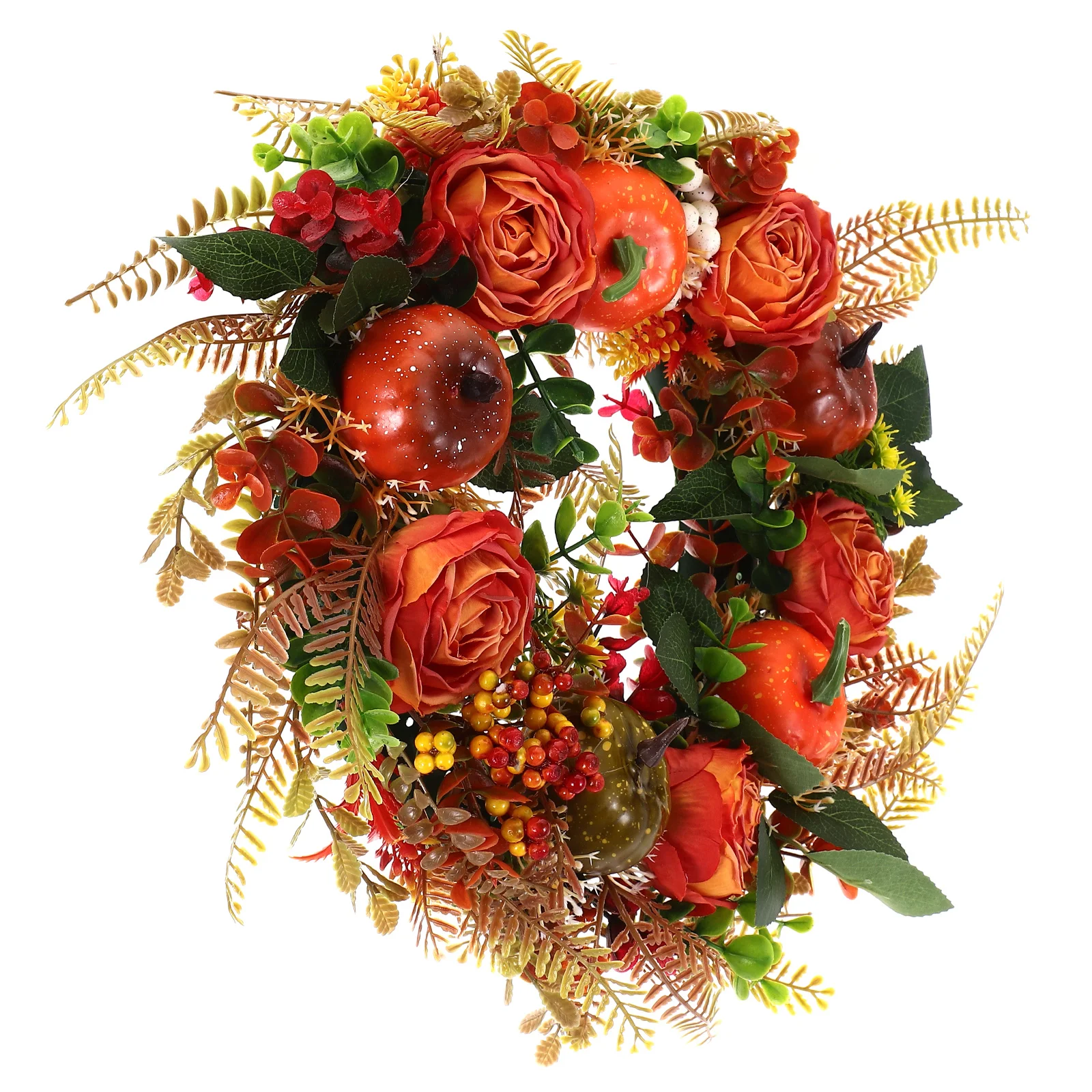 

Wreath Sunflower Decorations Home Artificial Hanging Plants Pumpkin Maple Leaves Plastic Leaf