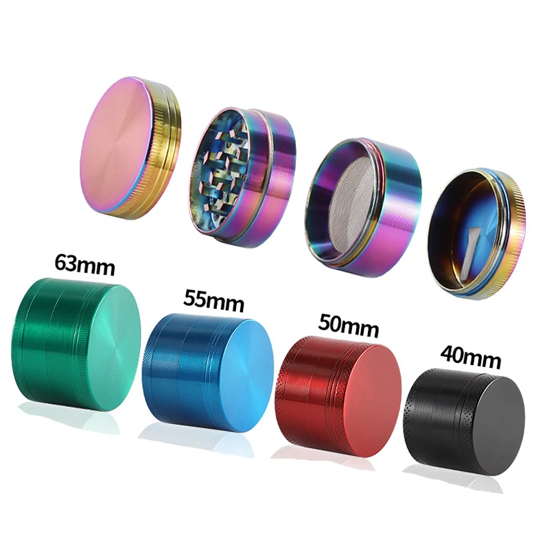 Zinc Alloy Smoke Tobacco Herb Grinder 4 Layer Kitchen Access