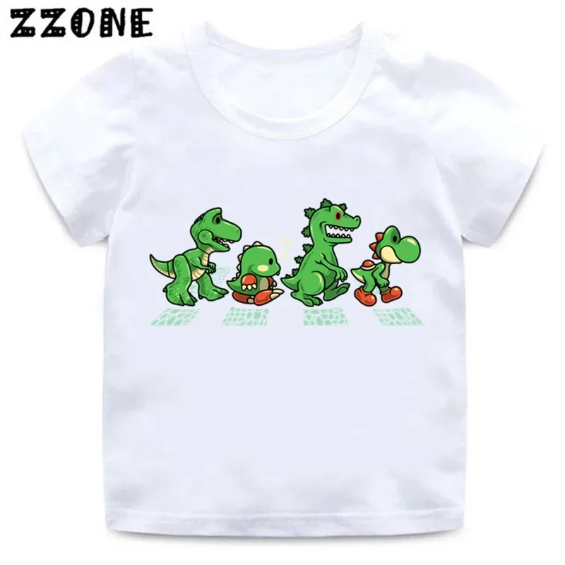 Футболка с рисунком динозавра Reptar для мальчиков и девочек детская забавная