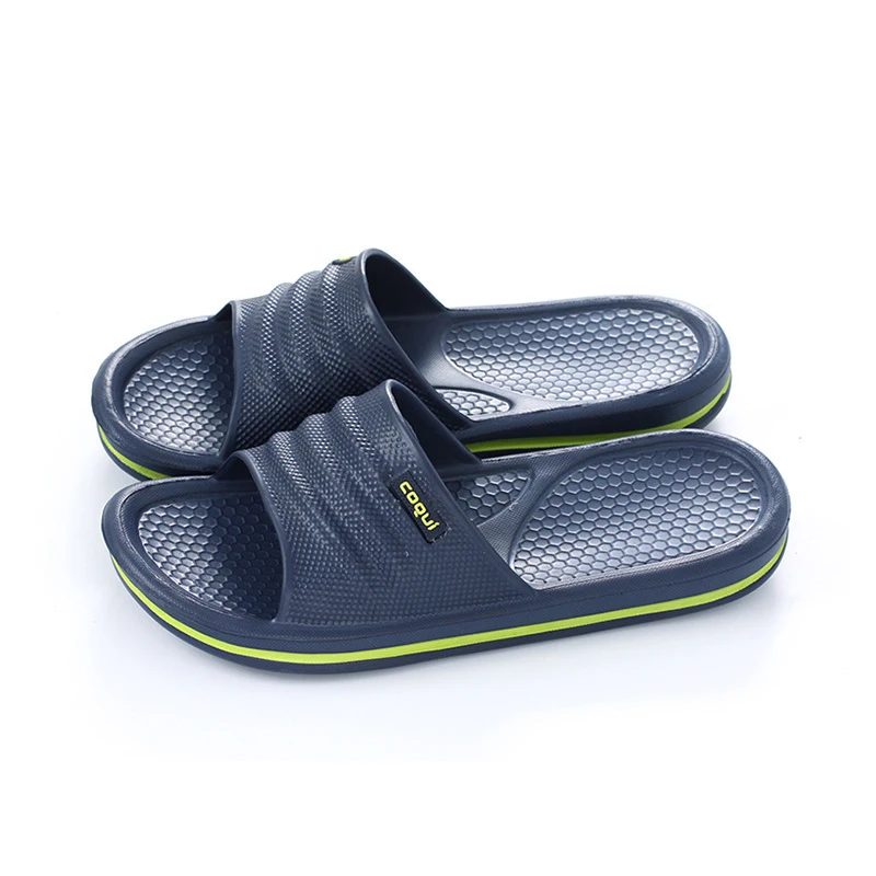 

Soft Home Slippers Couple Summer Indoor Skid Proof Bathroom Slippers Sandals Hotel Solid Color Men Women Flip Flops Flat Shoes